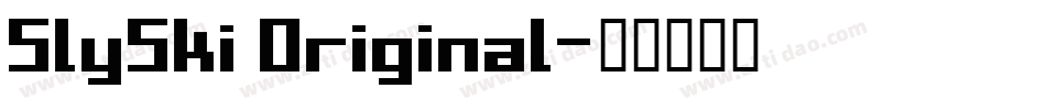 SlySki Original字体转换